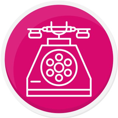 telefon arama simgesi, vektör illüstrasyonu