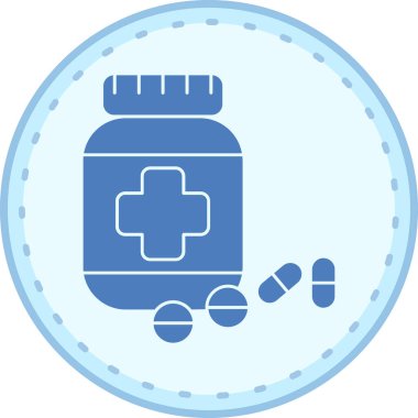 Bir şişenin vektör illüstrasyonu