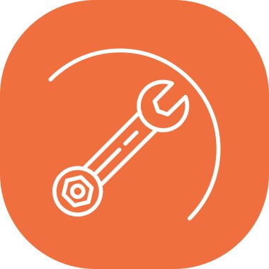 İngiliz anahtarı. Web simgesi basit illüstrasyon