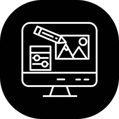 seo modern simgesinin vektör illüstrasyonu