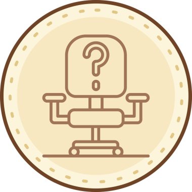 Bir simgenin vektör illüstrasyonu