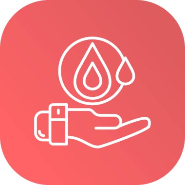 Bir damla yağ ikonunun vektör illüstrasyonu