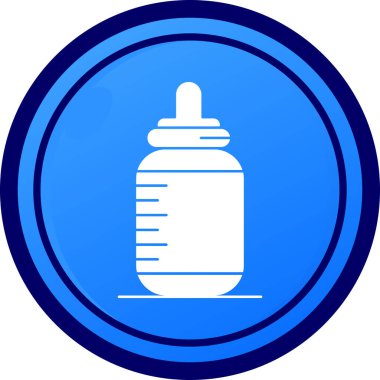 Şişe. Web simgesi basit illüstrasyon