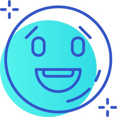 Yüz. Web simgesi basit illüstrasyon