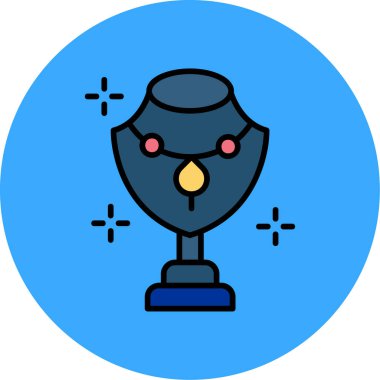 Kupa. Web simgesi basit illüstrasyon