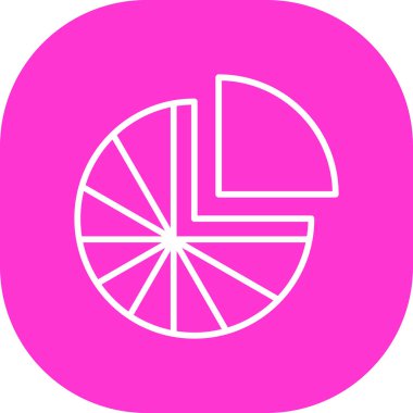 vektör pasta çizelgesi simgesi