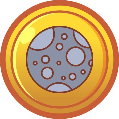 Bozuk para simgesinin vektör illüstrasyonu