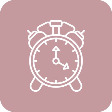 Saat simgesi, vektör illüstrasyonu basit tasarım