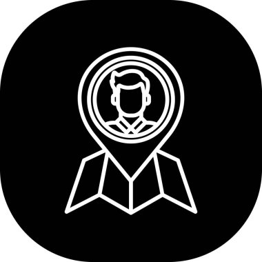 Bir kadın simgesinin vektör illüstrasyonu