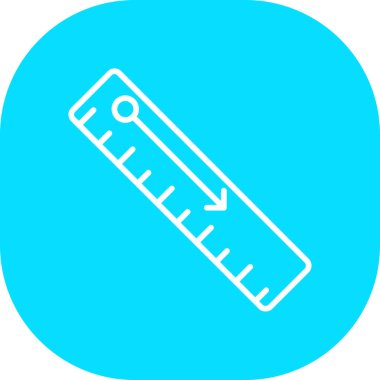 cetvel simgesi soyut bir grupta izole edildi