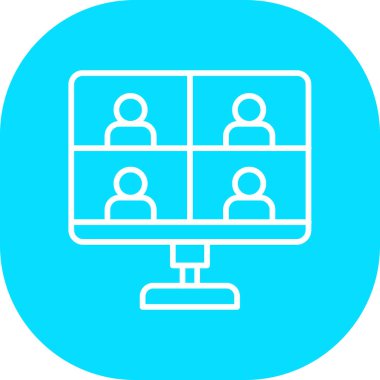 konferans toplantı simgesi, özet biçimi