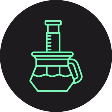 Soyut arka grupta izole edilmiş matara simgesi