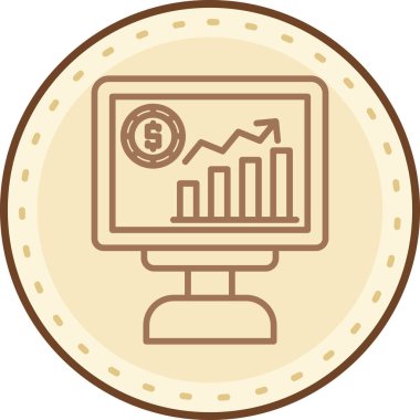 İş. Web simgesi basit illüstrasyon