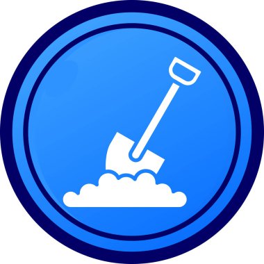 kürek simgesi vektör illüstrasyonu