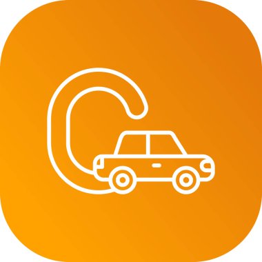 araba simgesi vektör illüstrasyonu