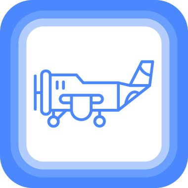 Uçak. Web simgesi basit illüstrasyon