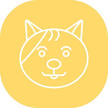 Hayvan. Web simgesi basit illüstrasyon