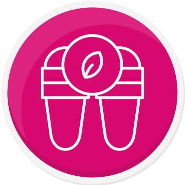 İzole edilmiş tek bir kek simgesinin vektör çizimi