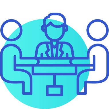 İş adamı. Basit illüstrasyon