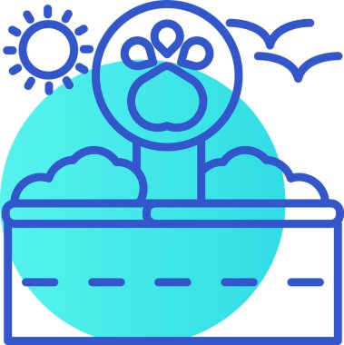 Hava simgesi, vektör illüstrasyonu beyaz arkaplanda izole edildi