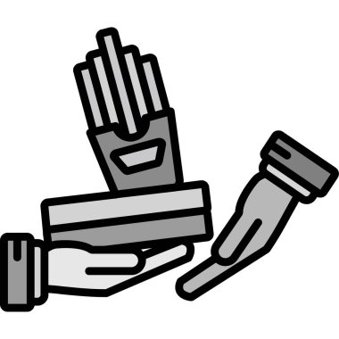 Boya silindiri. Web simgesi basit illüstrasyon