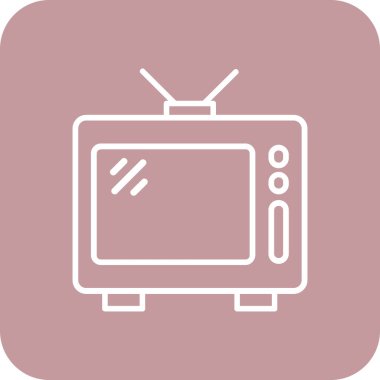 televizyon simgesi vektör illüstrasyonu