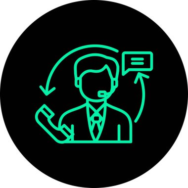 İş adamı simgesi vektör illüstrasyonu