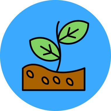 Ağaç. Web simgesi basit illüstrasyon