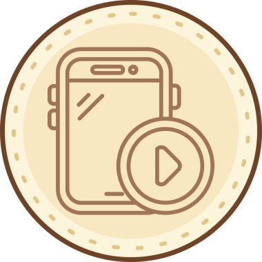 Modern bir simgenin vektör illüstrasyonu