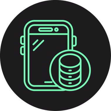 Vektör Mobil simge illüstrasyonu