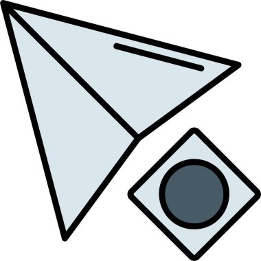 Pusula. Web simgesi basit illüstrasyon