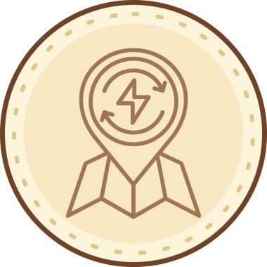 Bozuk para simgesinin vektör illüstrasyonu