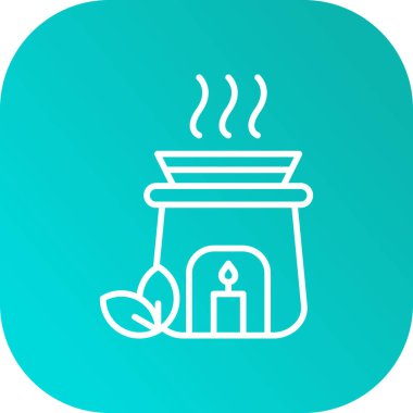 Tencere simgesinin vektör illüstrasyonu