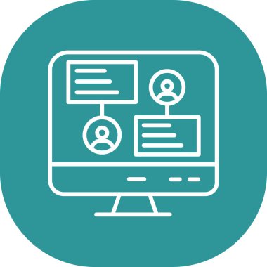 seo modern simgesinin vektör illüstrasyonu