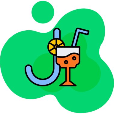 alkol kokteyli ikonu