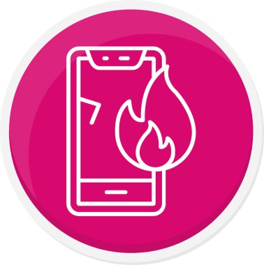 akıllı telefon vektör simgesi modern basit illüstrasyon