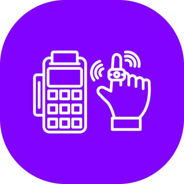 pos uçbirim vektör çizimi içeren akıllı telefon