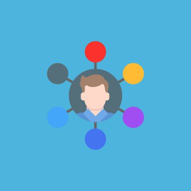 ağ bağlantı vektörü simgesi