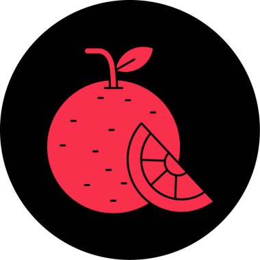 meyve ikonu vektör illüstrasyonu