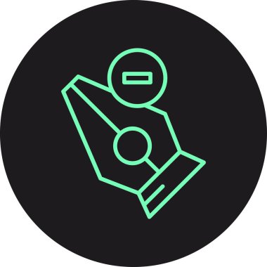 güzel yön sağ çizgi vektör simgesi