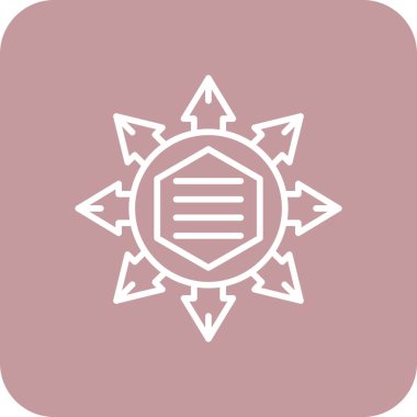 Modern simgenin vektör illüstrasyonu