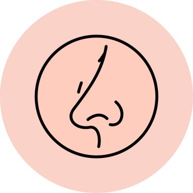 Kadın yüz simgesi modada izole edilmiş arka planda