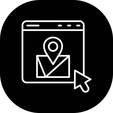 Seo simgesinin vektör illüstrasyonu