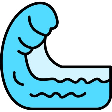 Su. Web simgesi basit tasarım