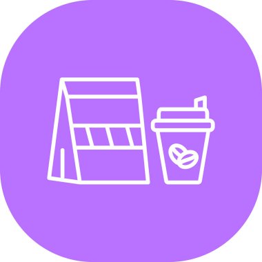 Kahve fincanı. Basit resimleme