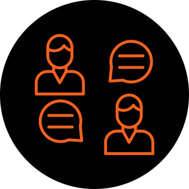 İnsan simgesinin vektör illüstrasyonu