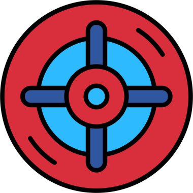 hedef simge vektör illüstrasyonu