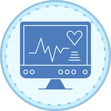 Kalp. Web simgesi basit illüstrasyon