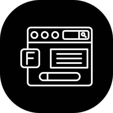 tarayıcı pencere simgesi vektör illüstrasyonu