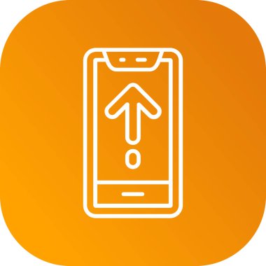 cep telefonu simgesi soyut bir grupta izole edildi